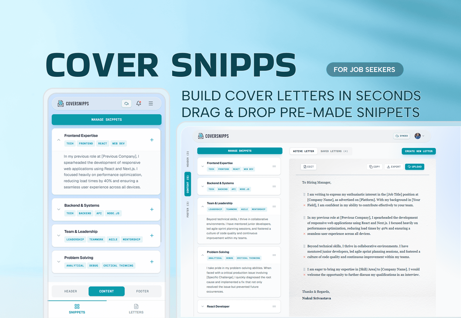 CoverSnipps Demo Video Thumbnail